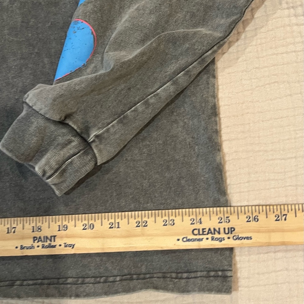 OTTO by kris Duct Taped Heart Long Sleeve Crewneck Tee Blue Heart Accents Sz XXL - Picture 15 of 15